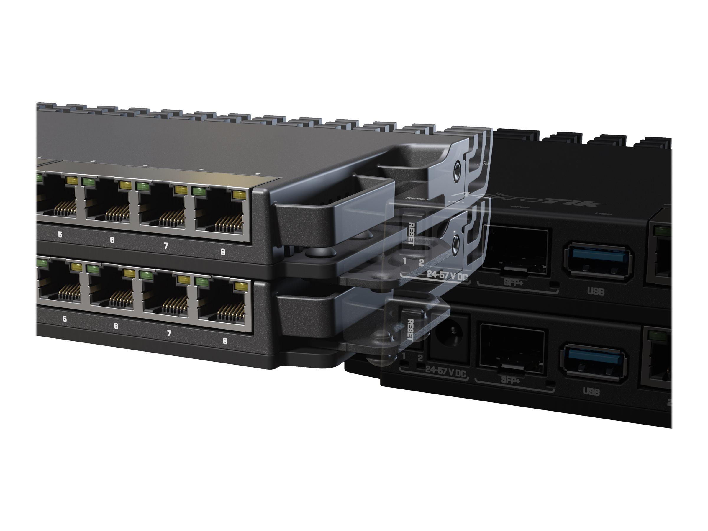 Rackmontering 1U - MikroTik K-79 Sort til RB5009UG+S+IN billede