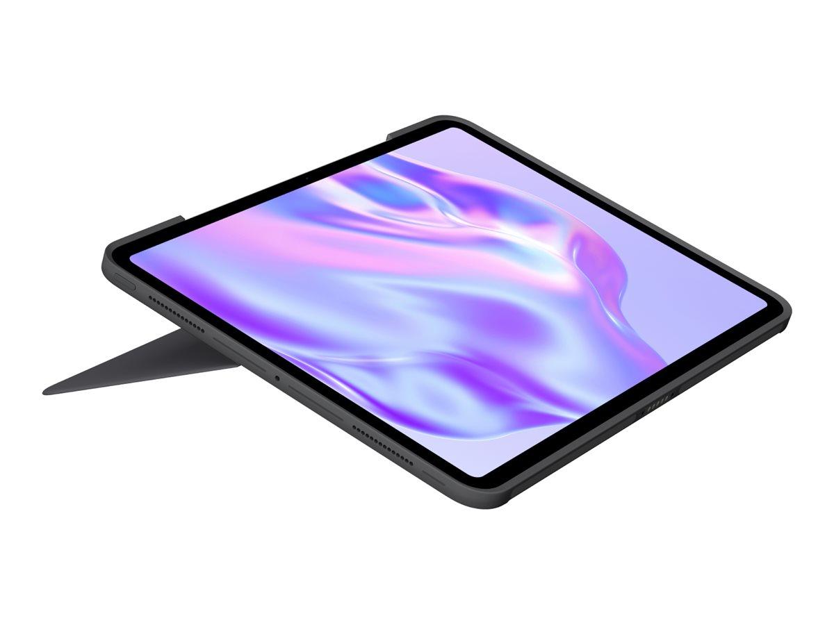 Tastatur med trackpad til iPad Pro 13" - Logitech Combo Touch, nordisk, grafit