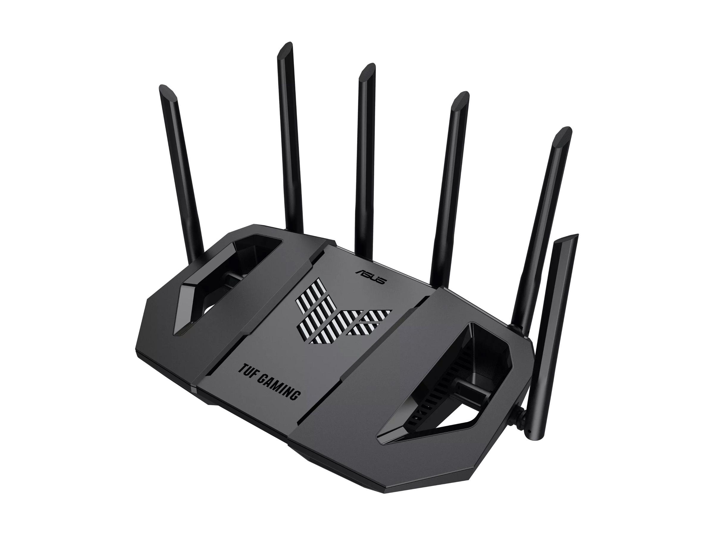 Wi‑Fi 7 router ASUS TUF Gaming tri‑band 2,5G - sort billede