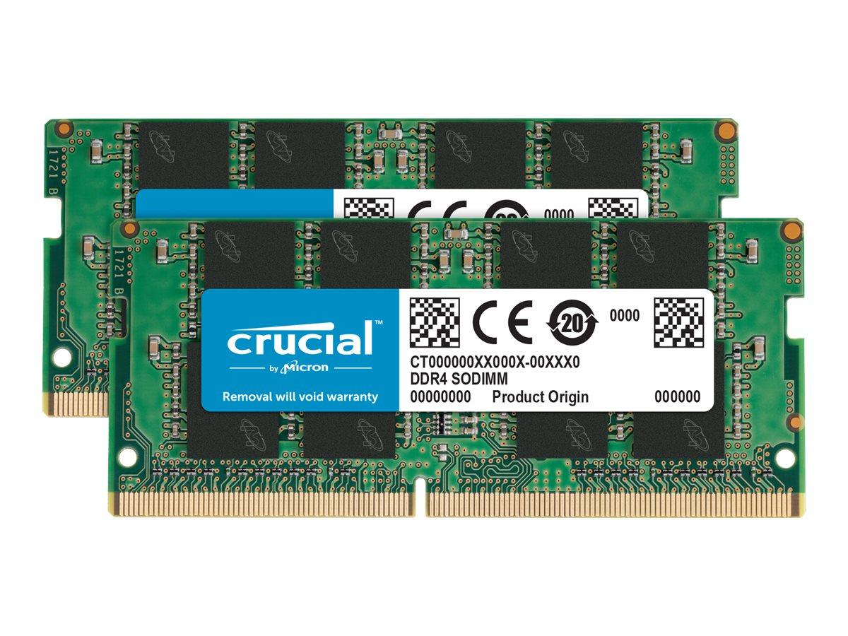 RAM til bærbar - Crucial DDR4 32 GB (2×16 GB) 3200 MHz CL22 SO-DIMM billede