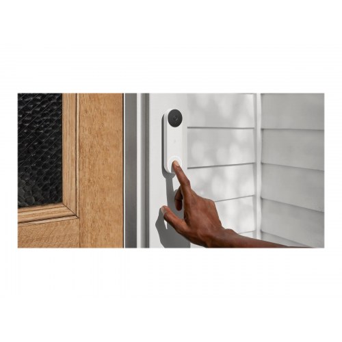 Videodørklokke Google Nest - trådløs, sne (hvid)