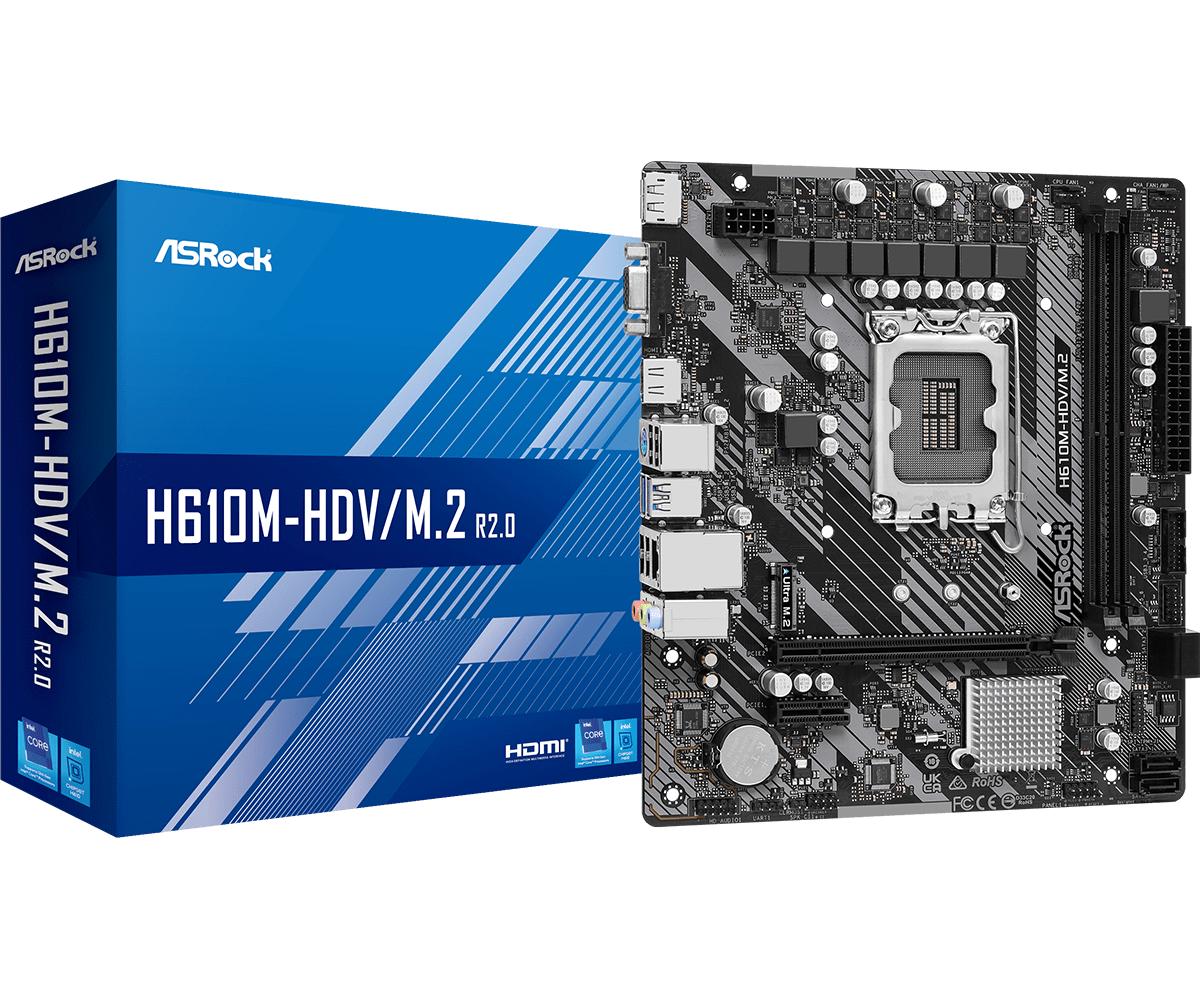 Bundkort ASRock H610M-HDV/M.2 R2.0 Micro-ATX LGA1700