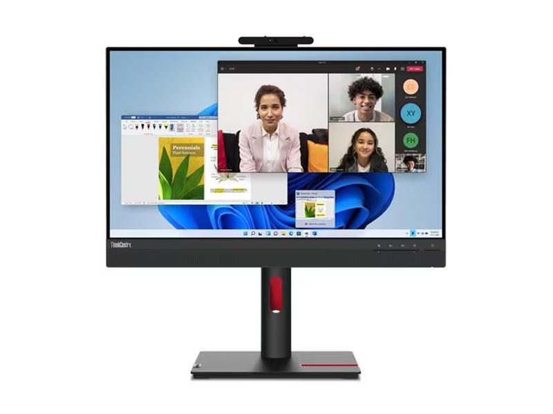 Lenovo ThinkCentre Tiny-in-One 24 Gen 5 - LED-skærm - 24 (23.8 til at se) - 1920 x 1080 Full HD (1080p) @ 60 Hz - IPS - 250 cd/m² - 1000:1 - 4 ms - HDMI, DisplayPort - højtalere - sort