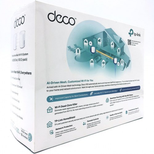 TP-Link Deco X50 AX3000 Wi-Fi 6 mesh routersystem - 2-pak, dual-band, 1 GbE