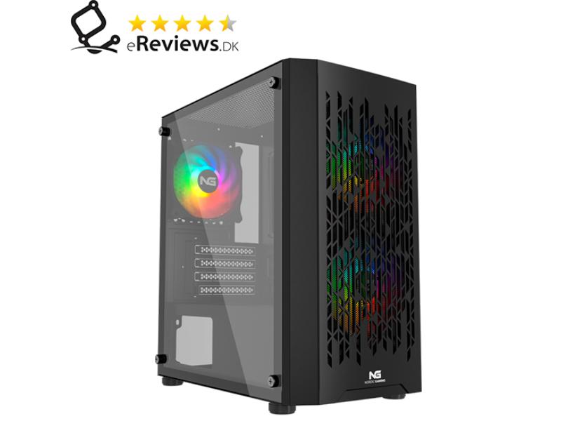 PC kabinet micro-ATX - Nordic Gaming Fenris RGB Mini Tower, sort