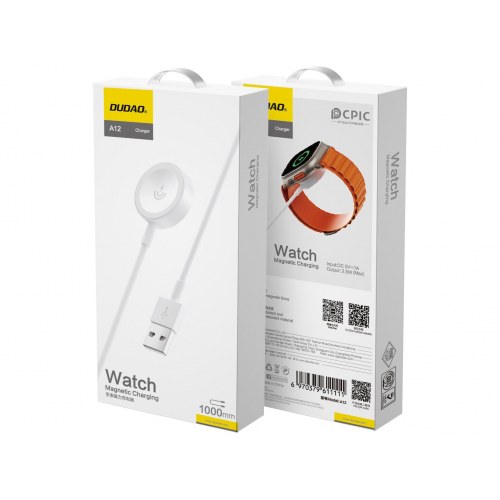 Trådløs oplader A12 til Apple Watch Gen 1-5 - hvid