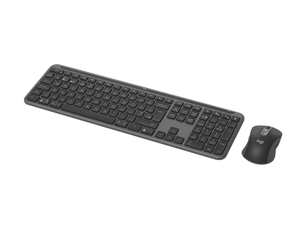 Trådløst tastatur og mus - Logitech Signature Slim Combo MK950 (Nordisk, grafit)