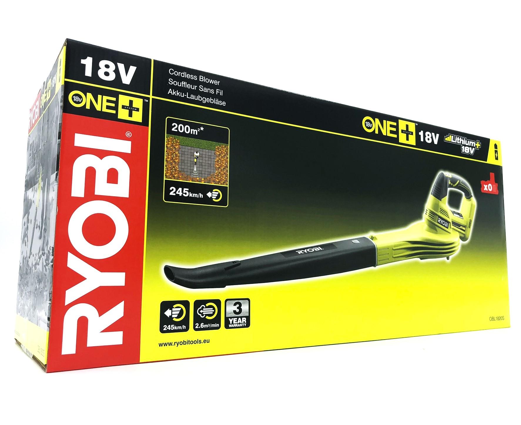 Løvblæser 18V Ryobi One+ OBL1820S - uden batteri og lader
