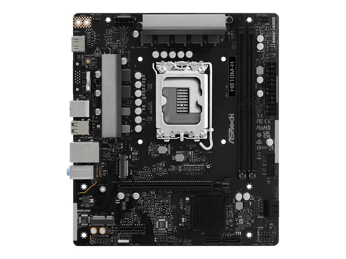 ASRock H810M-H Bundkort - Intel H810 - Intel LGA1851 - DDR5 RAM - Micro-ATX