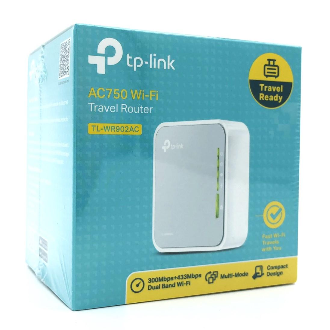 Trådløs router dual-band AC750 - TP-Link TL-WR902AC