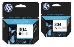 Blækpatroner HP 304 - sort (pigment) + farve - 2-pak