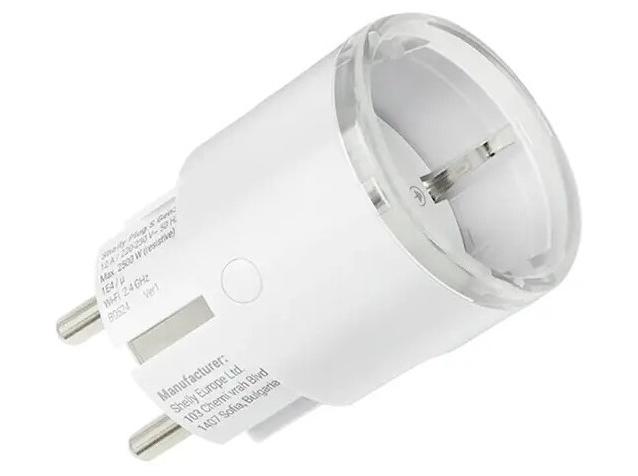 Smart plug Shelly Plug S Gen3 - Wi?Fi & Bluetooth - hvid