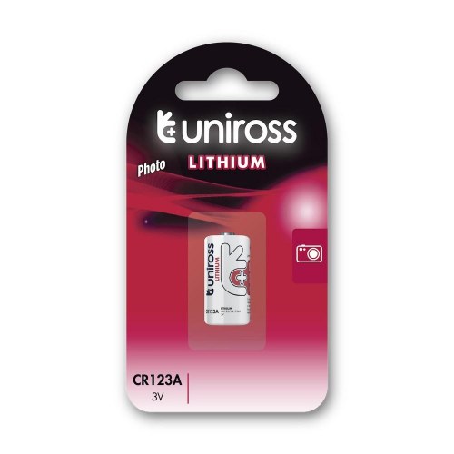 Lithiumbatteri Uniross CR123A 3 V 1500 mAh
