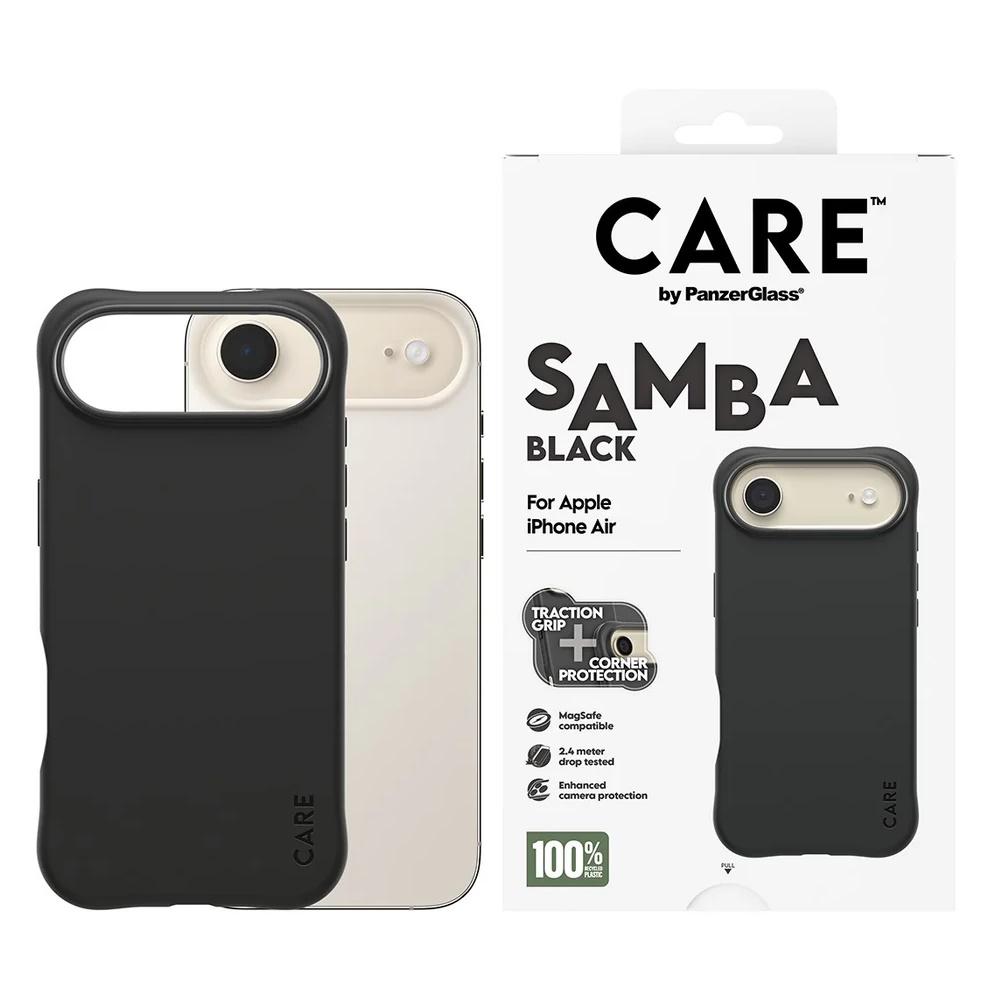CARE by PanzerGlass Fashionable Case Samba Beskyttelsescover til iPhone Air (2025) Sort