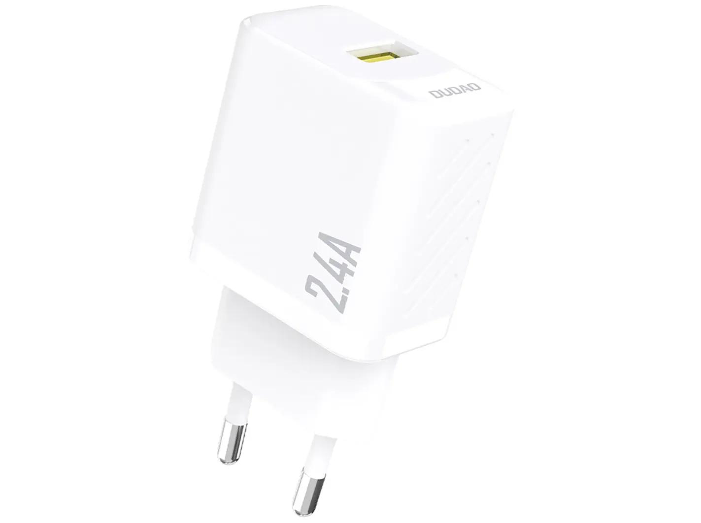 USB-oplader Dudao A23EU 12 W GaN - hvid