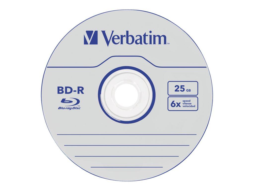 Blu-ray medier Verbatim DataLife BD-R 25 GB - 50-pak, 6x, spindle