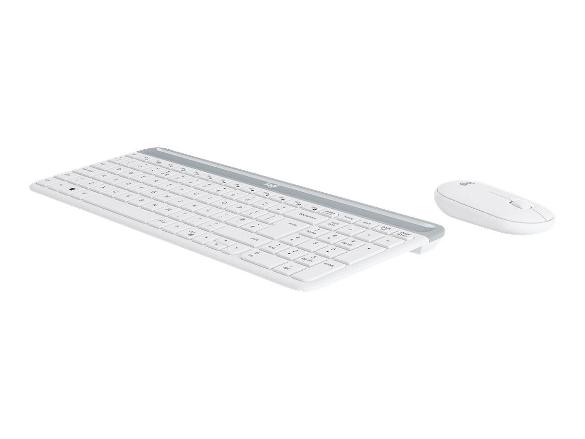 Tastatur- og musesæt Logitech MK470 trådløst nordisk - off-white