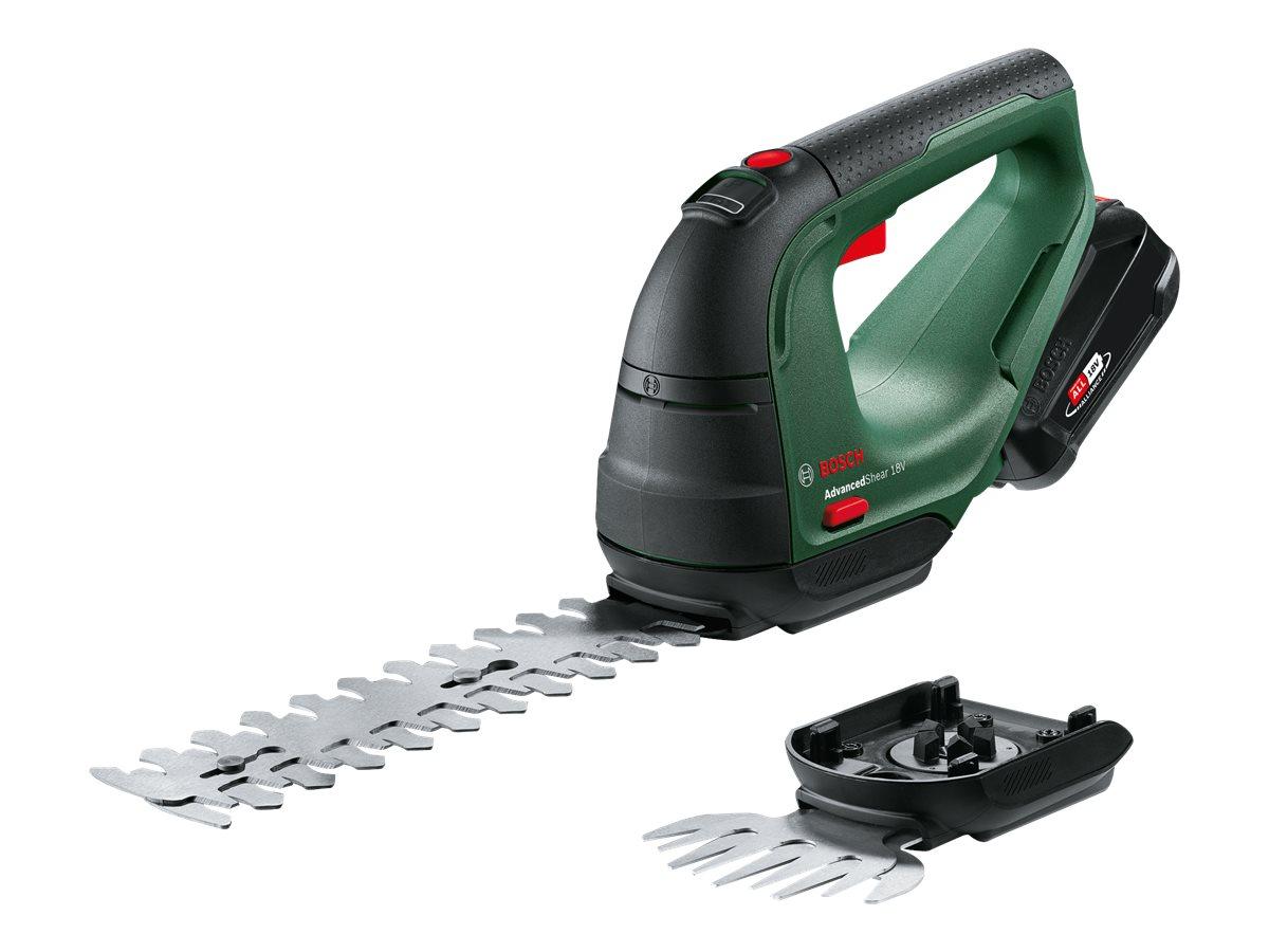 Græstrimmer og busk-/græssaks 18V - Bosch AdvancedShear 18V-10 (20 cm)
