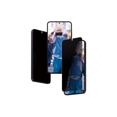Skærmbeskytter til Samsung Galaxy S24+ - PanzerGlass med privatlivsfilter (sort ramme)