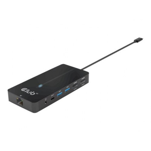 USB-C dockingstation CLUB3D CSV-1595 7-i-1 - sort