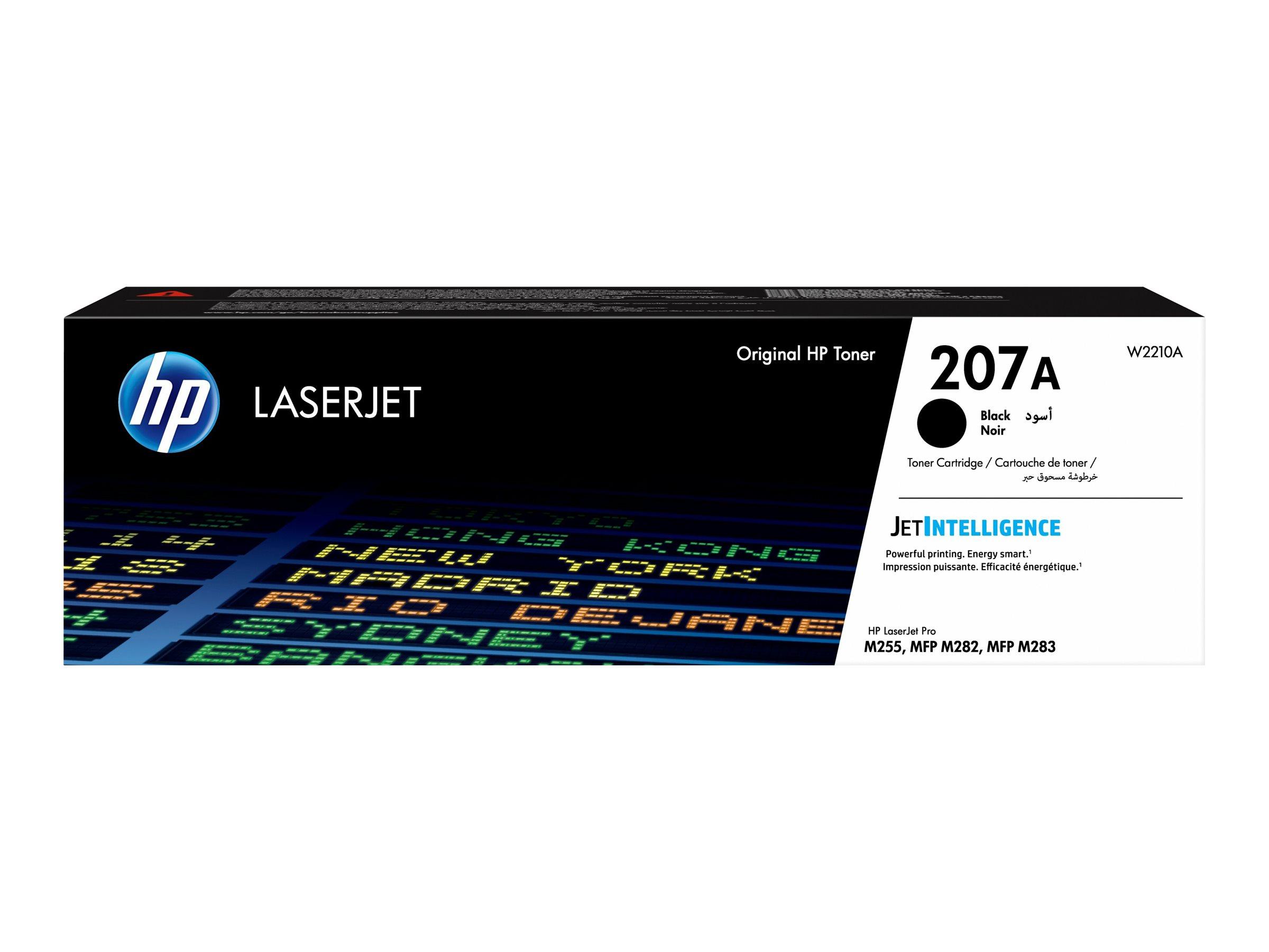 Toner til laserprinter HP 207A sort - 1.350 sider