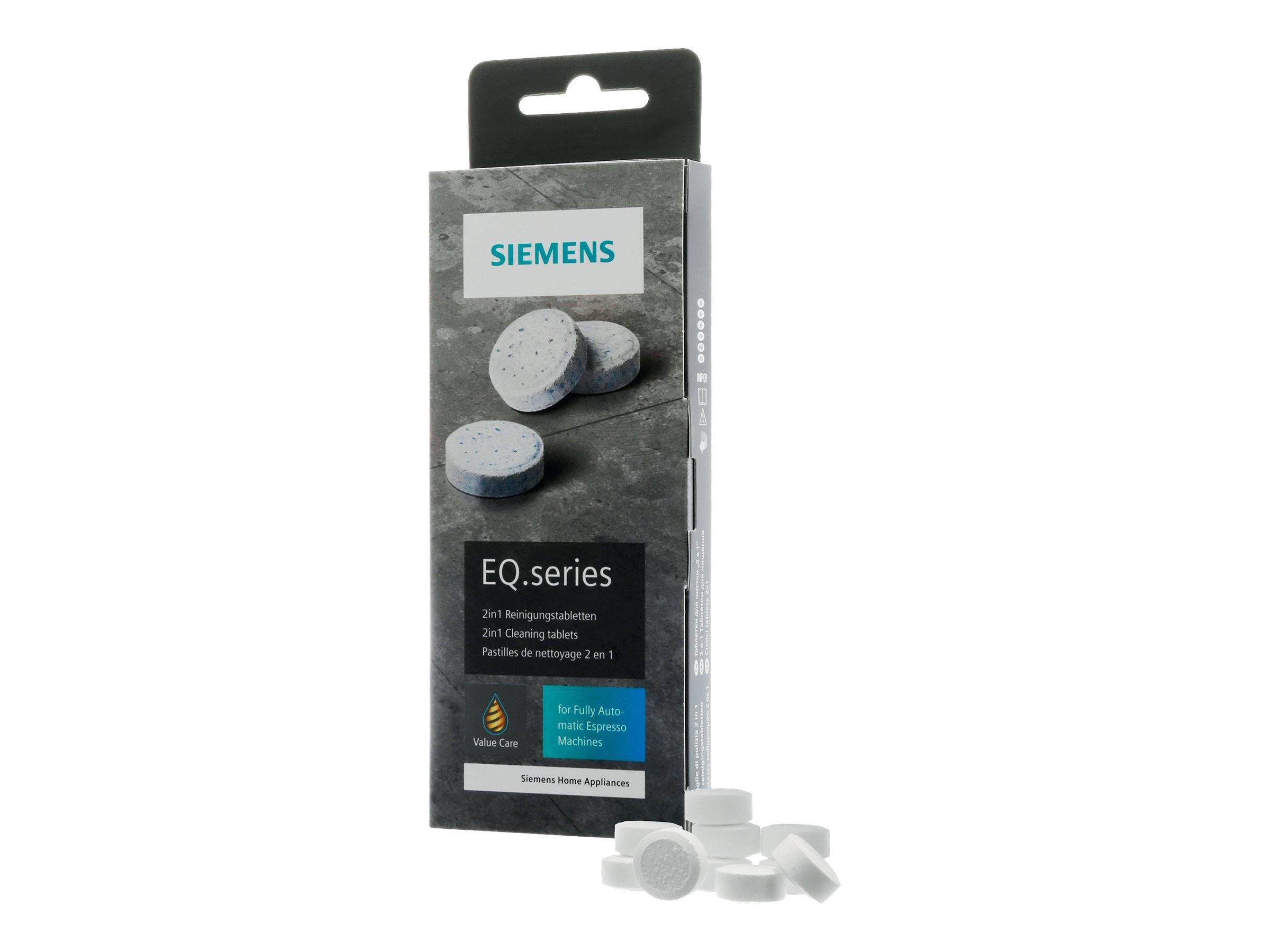 Rensetabletter til kaffemaskine - Siemens TZ80001A (10 stk.)