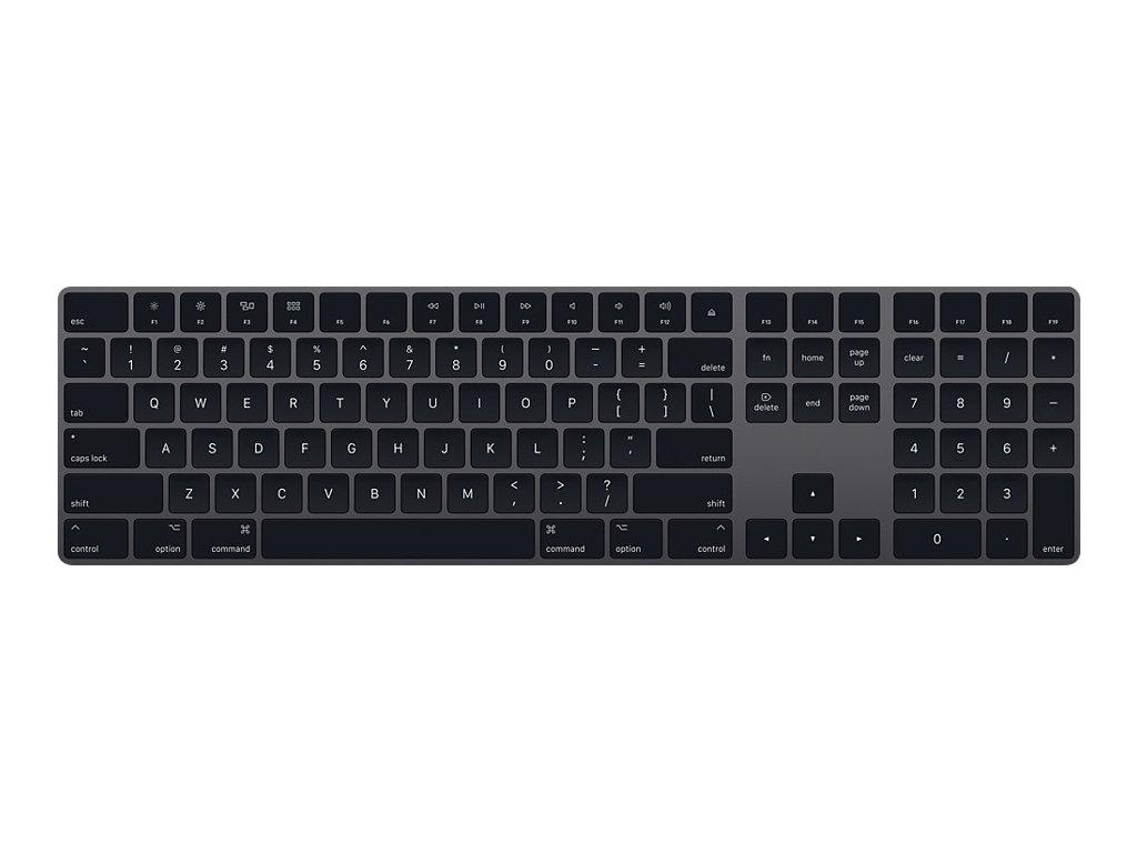 Tastatur trådløst - Apple Magic Keyboard med numerisk tastatur (dansk, space grey)