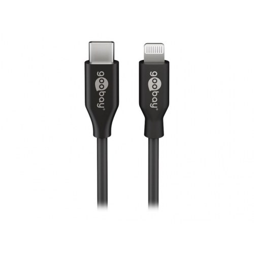 Lightning-kabel USB?C til Lightning 2 m - Goobay (sort) MFi
