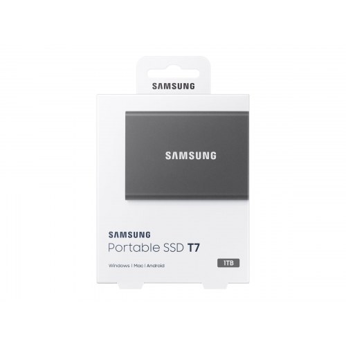 Ekstern SSD Samsung T7 MU-PC1T0T 1 TB - titan grå