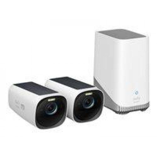 Overvågningskamera 4K - Eufy S330 eufyCam 3, udendørs, 2-pack med HomeBase 3