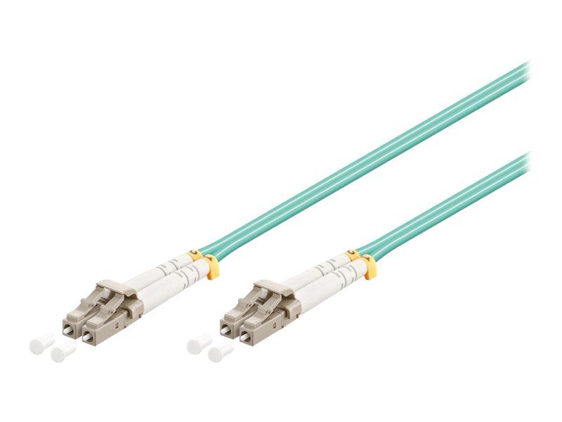 Fiberoptisk netværkskabel Goobay OM3 LC-LC 0,5 m (akvamarin) billede