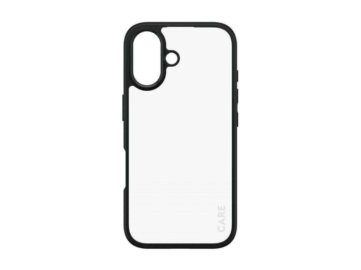 CARE by PanzerGlass - Bagsidecover til mobiltelefon - flagskib - MagSafe-kompatibilitet - polykarbonat, termoplastisk polyuretan (TPU) - sort - for A