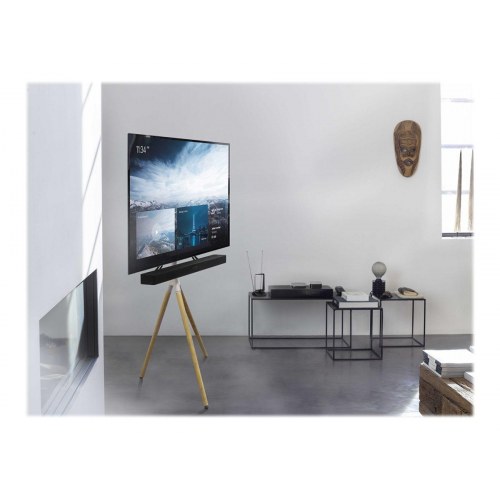 TV gulvstativ One For All WM 7472, 32-65", sølvgrå/eg