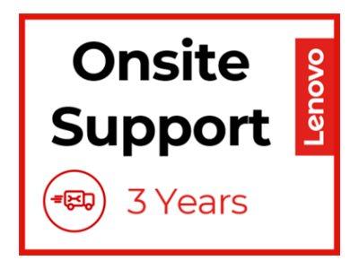 Serviceaftale Lenovo Onsite Support opgradering - 3 år