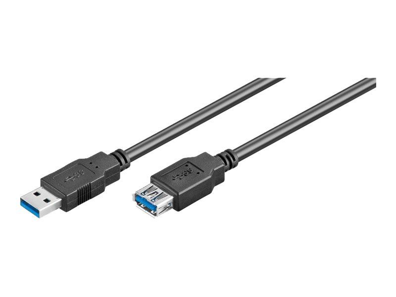 goobay - USB forlængerkabel - USB Type A (hun) til USB Type A (han) - USB 3.0 - 5 m - sort