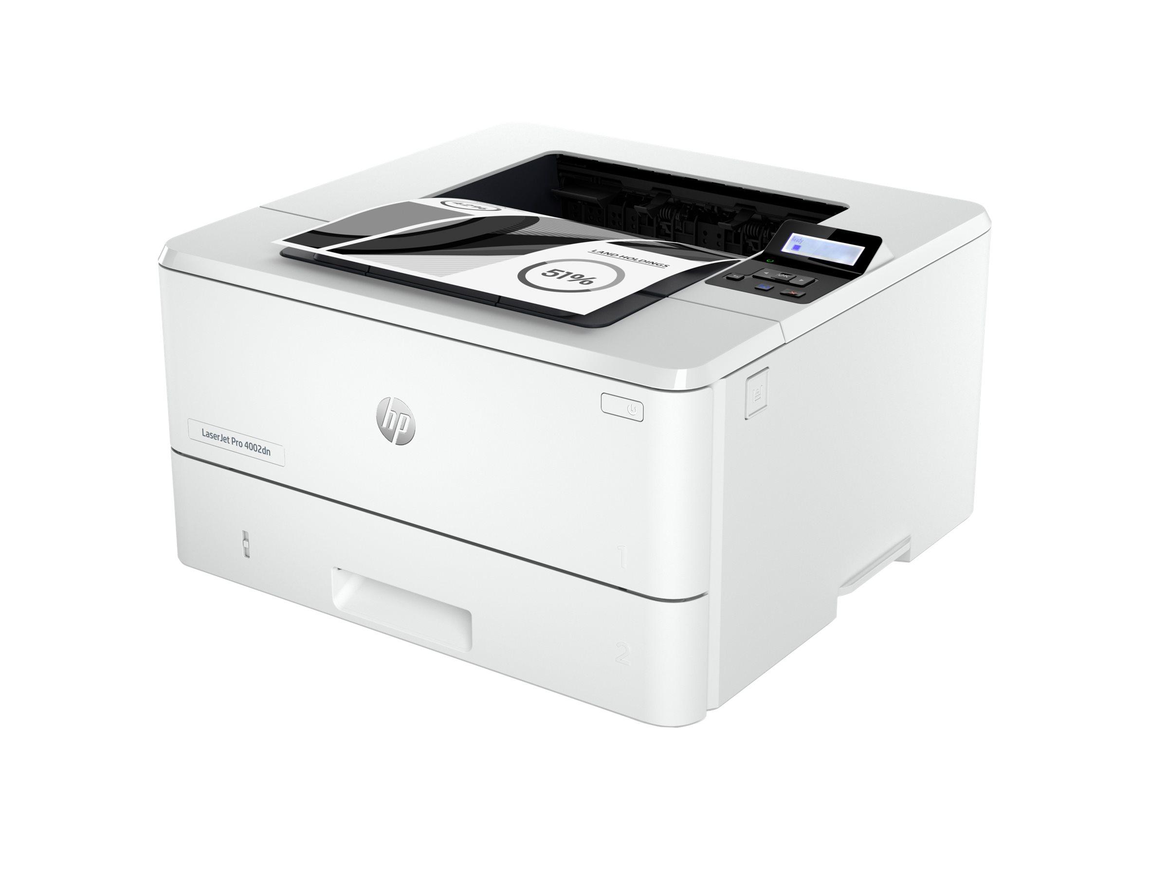 Laserprinter HP LaserJet Pro 4002dn - A4, S/H, duplex, LAN