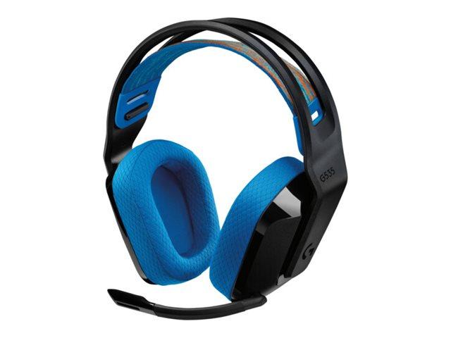 Gaming headset Logitech G G535 trådløs - sort/blå