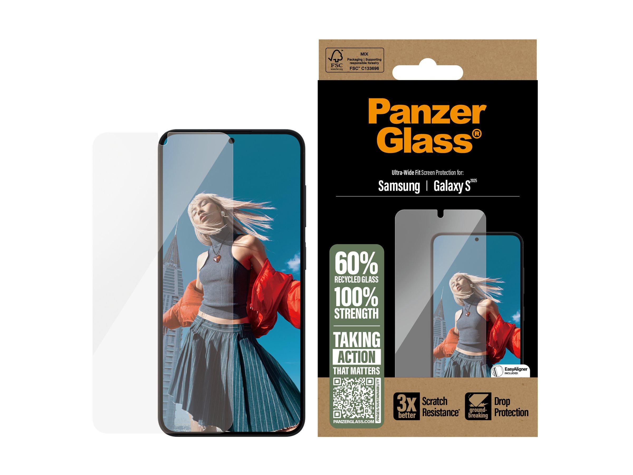 Skærmbeskyttelse PanzerGlass til Samsung Galaxy S25 (glas, Ultra-Wide Fit)