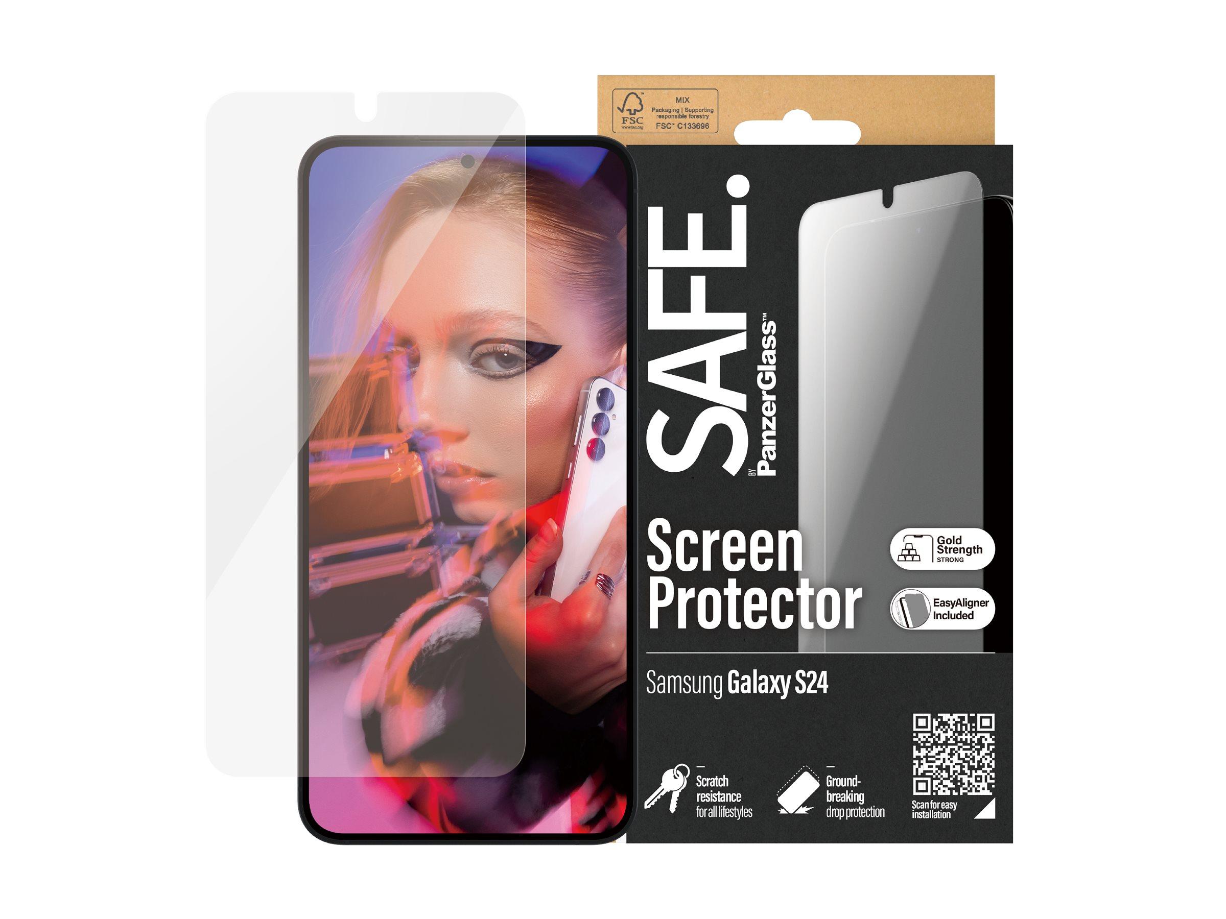 SAFE by PanzerGlass Screen Protector Samsung Galaxy S24 | Ultra-Wide Fit w. EasyAligner