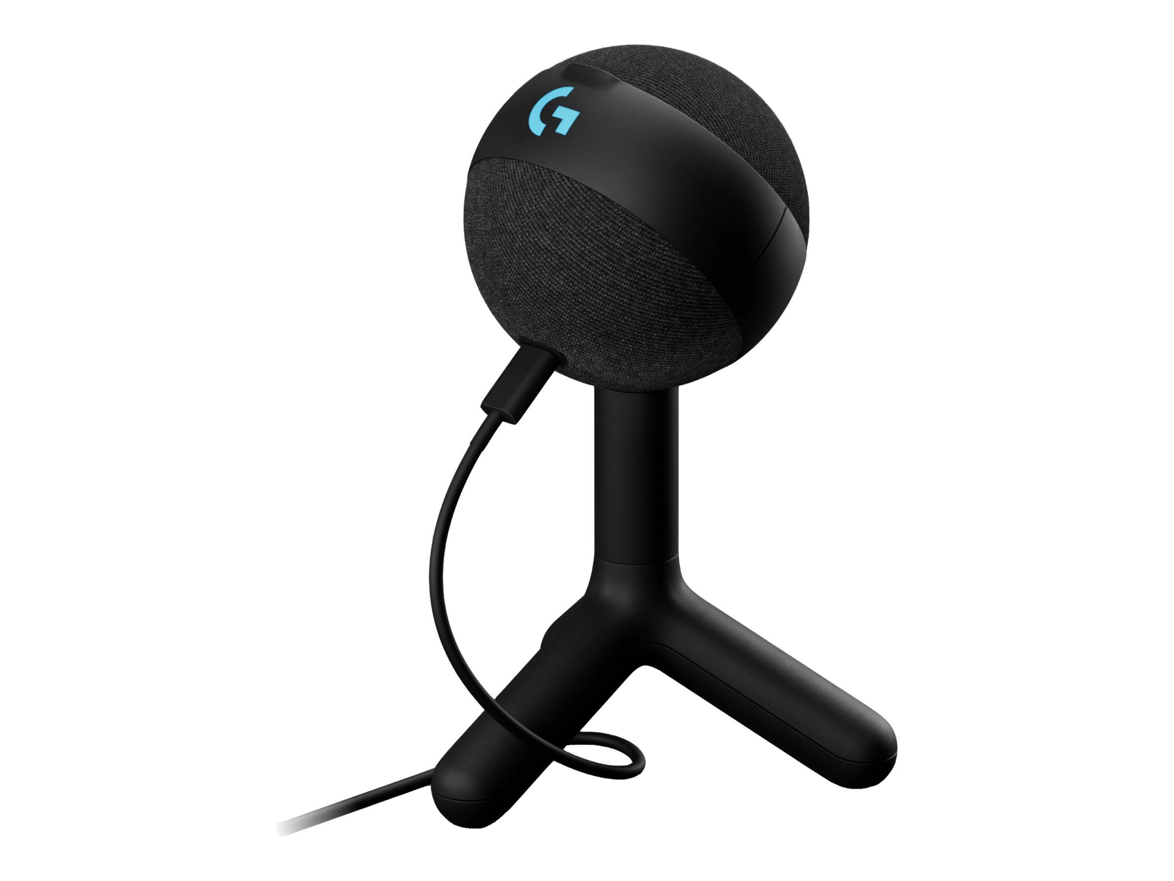 USB mikrofon til gaming - Logitech G Yeti Orb, kardioide, sort