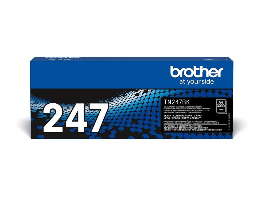 Toner til Brother TN247BK sort - 3.000 sider