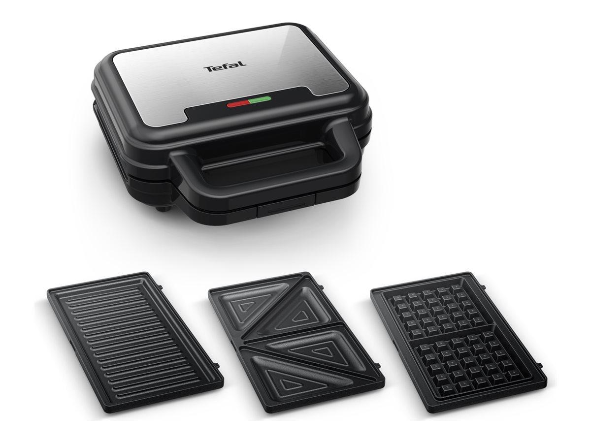 Vaffeljern med plader - Tefal Ultra Compact SW383D10, 700 W, rustfrit stål