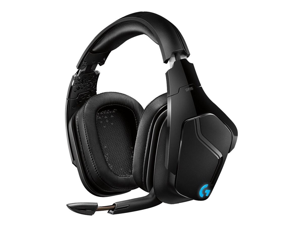 Gaming headset Logitech G935 trådløst - sort/blå