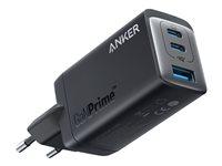 Oplader 65 W GaN - Anker 735 med 3 porte (USB?C/USB?A) - sort billede