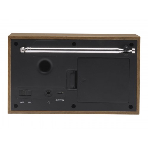 Bærbar DAB-radio DENVER DAB-46 - brun/hvid