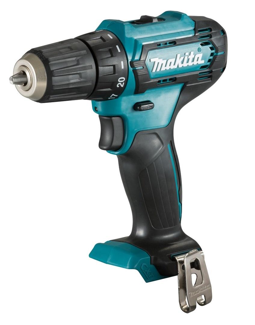 Makita DF333DZ - Bor/driver - ledningfri - 2-hastigheders - nøgleløs borepatron 10 mm - 30 N·m - intet batteri, ingen oplader - 12 V - SOLO