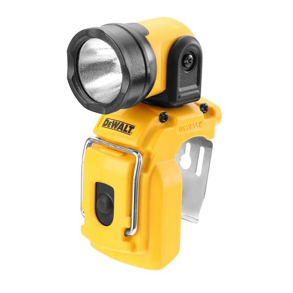 DeWALT 10,8 V LED arbejdslampe med clip uden batteri og lader