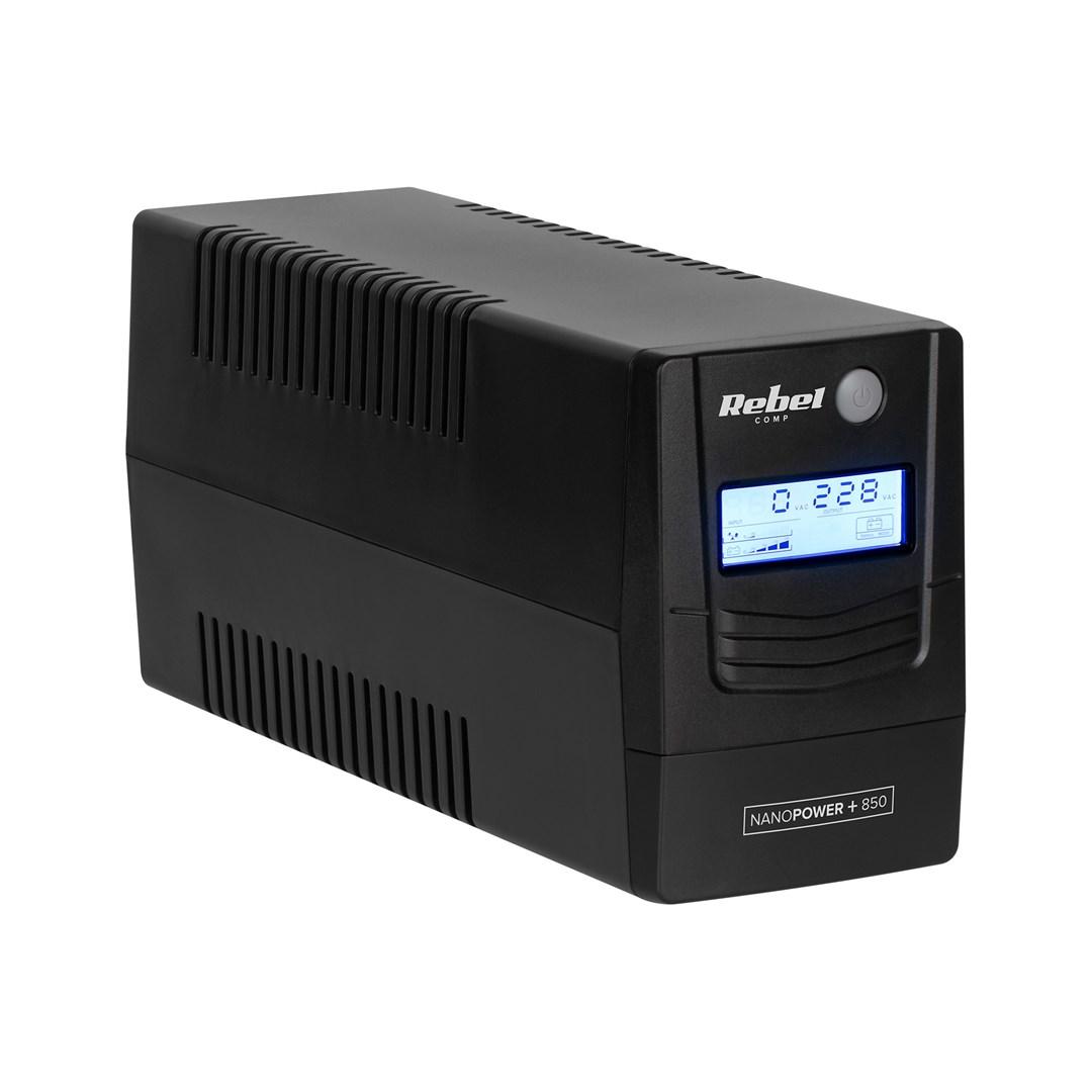 Rebel Nanopower Plus 850 UPS Off-line Sinusoida 850VA 480W LCD USB