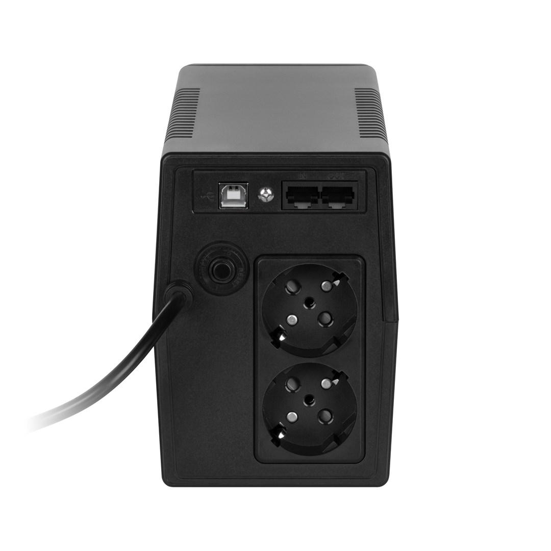 Rebel Nanopower Plus 650 UPS offline 650 VA/360 W med LCD og USB