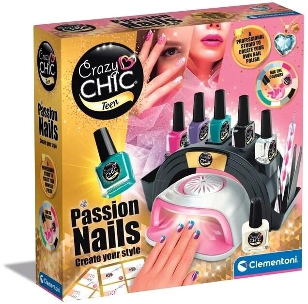 Crazy Chic - Negle Salon Sæt Med Negletørrer - Passion Nails